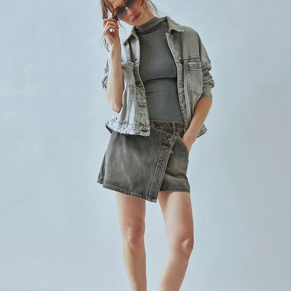 Free People Opal Swing Denim Jacket Size XS - Picture 1 of 8